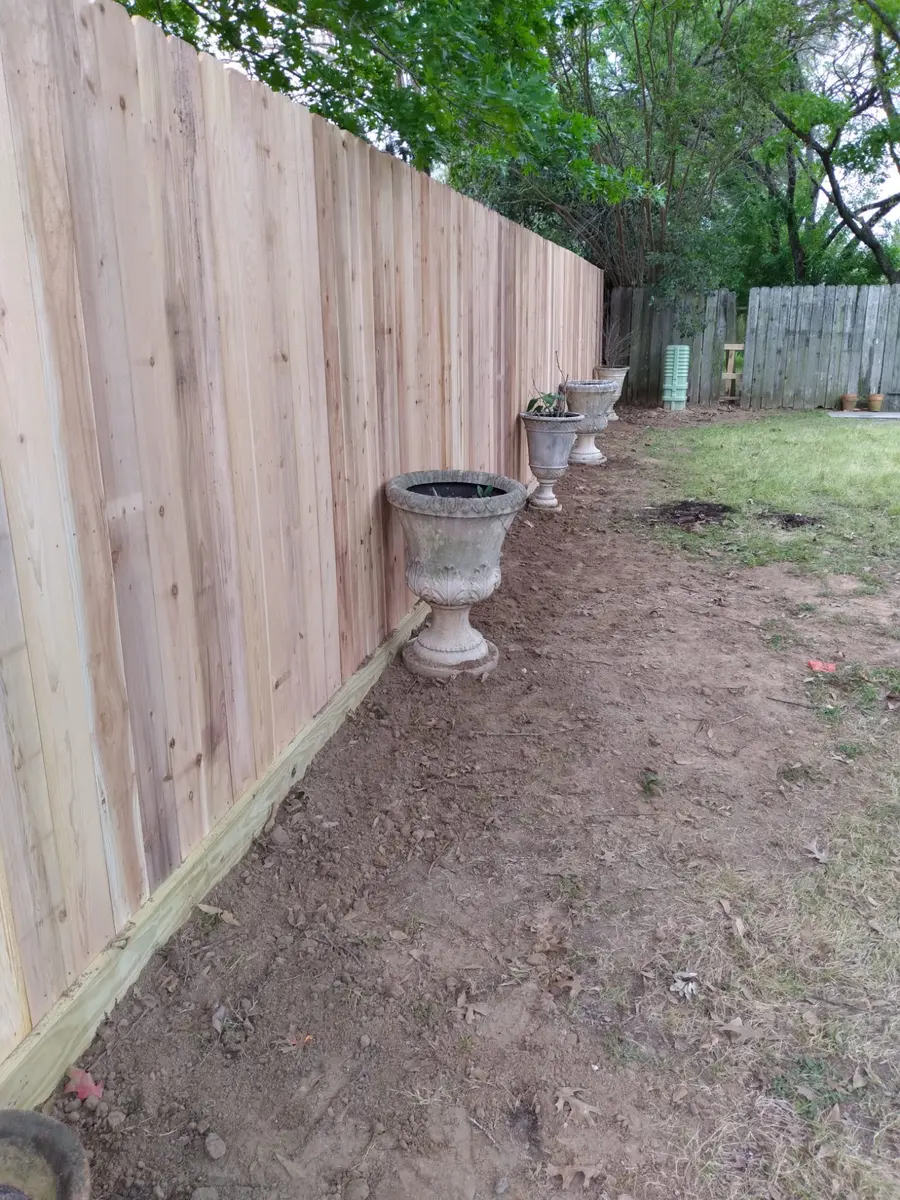 Fence replacement — after