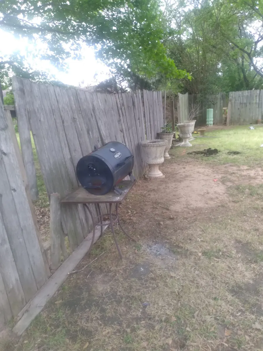 Fence replacement — before