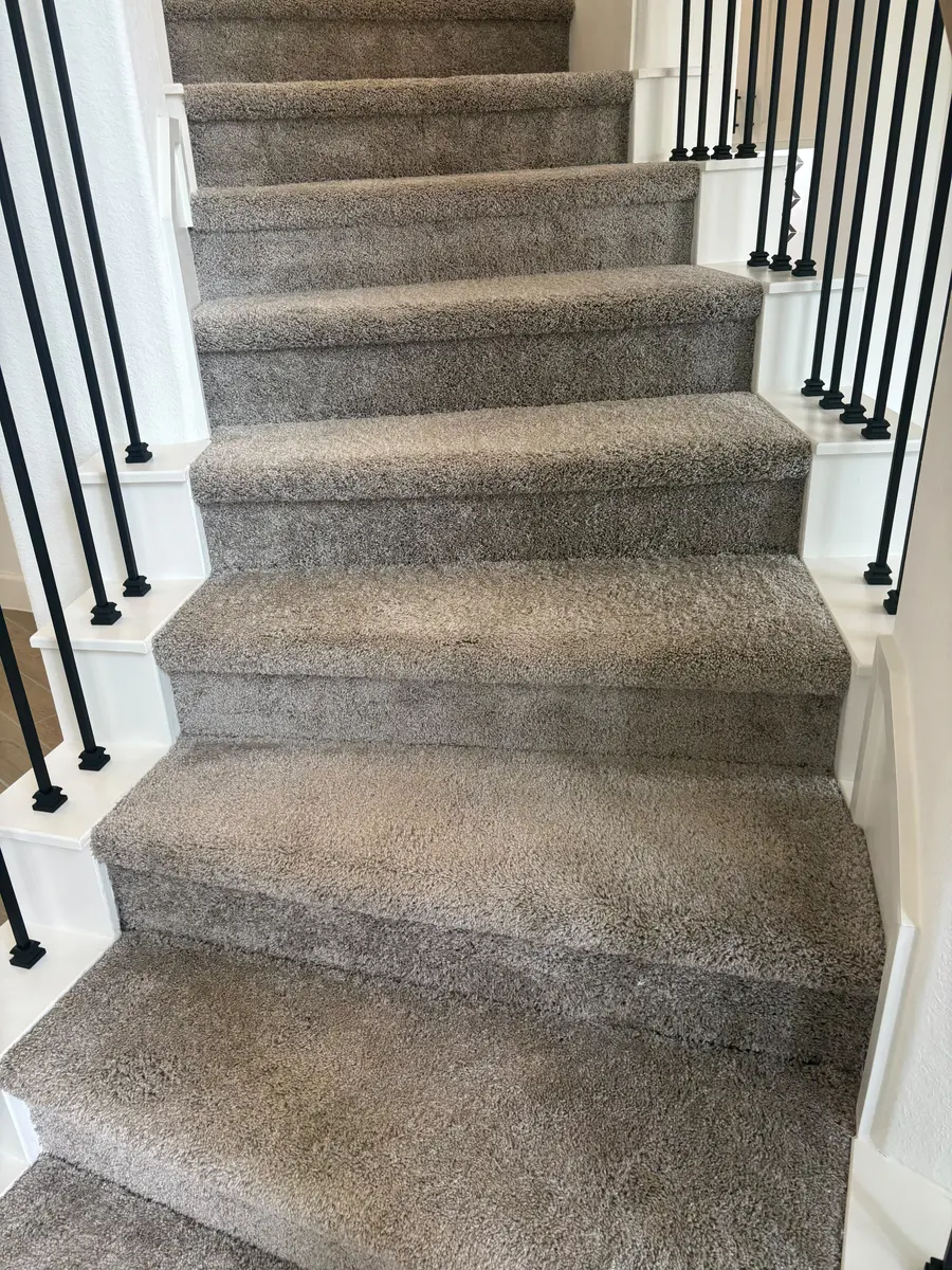 Staircase refinish — after